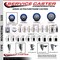 Service Caster 3'' Blue Polyurethane Wheel Swivel 3/4'' Square Stem Caster Set 2 Brakes, 4PK SCC-SQ20S314-PPUB-BLUE-PLB-34-2-S-2 - alternate 3